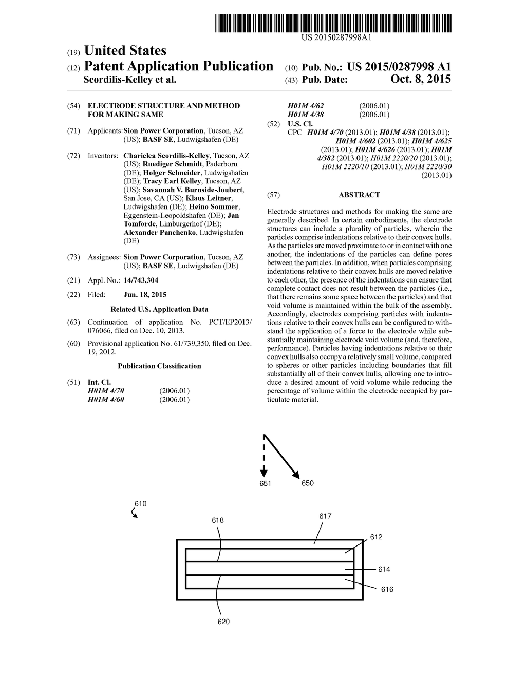 ELECTRODE STRUCTURE AND METHOD FOR MAKING SAME - diagram, schematic, and image 01