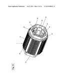 STATOR PRESSED WITH WINDING HEAD SUPPORT diagram and image