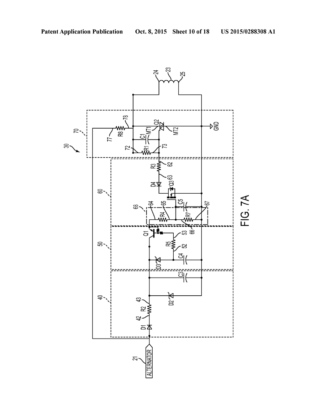 ALTERNATOR OVERVOLTAGE PROTECTION CIRCUIT - diagram, schematic, and image 11