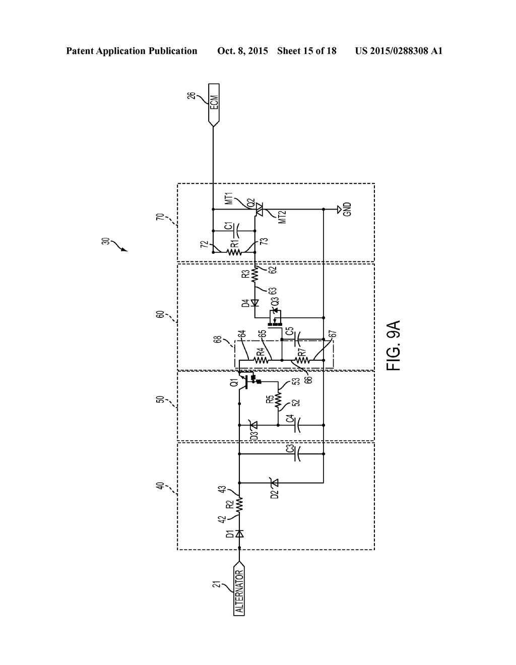 ALTERNATOR OVERVOLTAGE PROTECTION CIRCUIT - diagram, schematic, and image 16