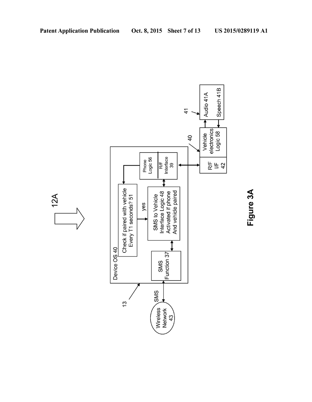 APPARATUS AND METHOD FOR VEHICLE SAFETY FOR HANDS FREE SMS CAPABILITY IN A     MOVING VEHICLE - diagram, schematic, and image 08