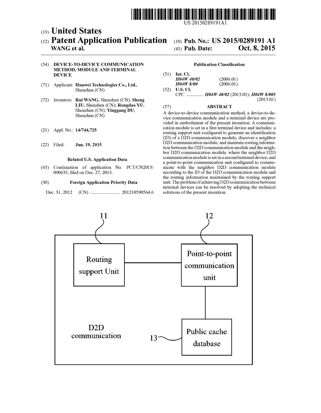 DEVICE-TO-DEVICE COMMUNICATION METHOD, MODULE AND TERMINAL DEVICE - diagram, schematic, and image 01