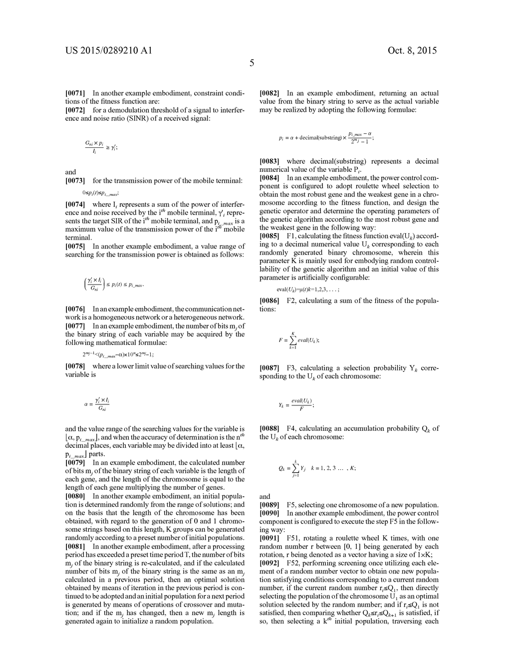 Uplink Power Control Method and Device Based on Genetic Algorithm in     Communication Network - diagram, schematic, and image 09