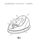 COLLAPSIBLE TRAVEL SEAT FOR INFANTS AND THE LIKE diagram and image