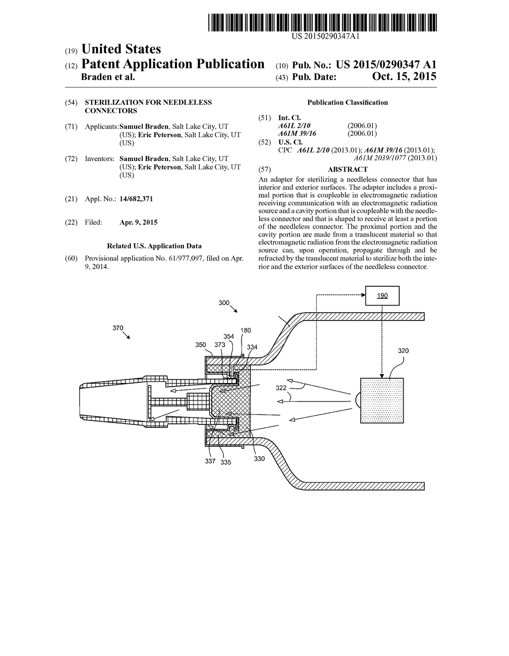 STERILIZATION FOR NEEDLELESS CONNECTORS - diagram, schematic, and image 01