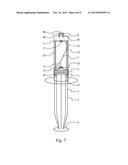 DISPOSABLE SYRINGE WITH RETRACTABLE NEEDLE diagram and image