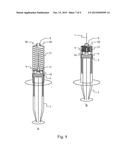 DISPOSABLE SYRINGE WITH RETRACTABLE NEEDLE diagram and image