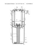 PLANNED OBSOLESCENCE CARTRIDGE, FOR PRODUCING AND DISPENSING AN AEROSOL,     AND SPRAYING APPARATUS COMPRISING SAME diagram and image