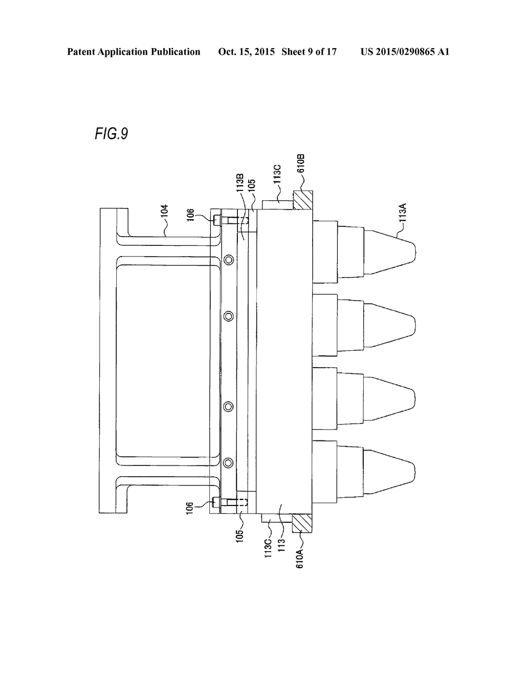 BLOW MOLDING MACHINE, MOLD COMPONENT MOUNTING METHOD AND MOLD UNIT - diagram, schematic, and image 10