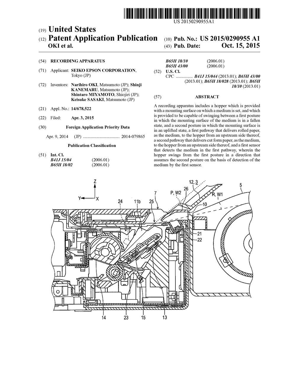 RECORDING APPARATUS - diagram, schematic, and image 01