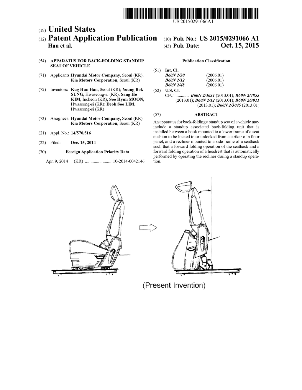 APPARATUS FOR BACK-FOLDING STANDUP SEAT OF VEHICLE - diagram, schematic, and image 01