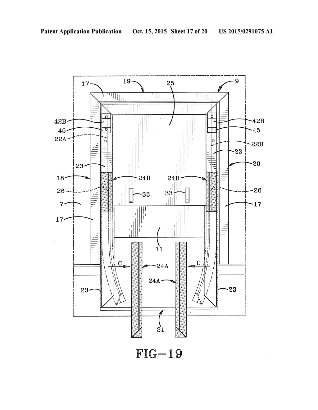 METHOD OF REMOVING A RETRACTABLE DOOR OF A CENTER DOOR ASSEMBLY ON A DUMP     TRAILER - diagram, schematic, and image 18