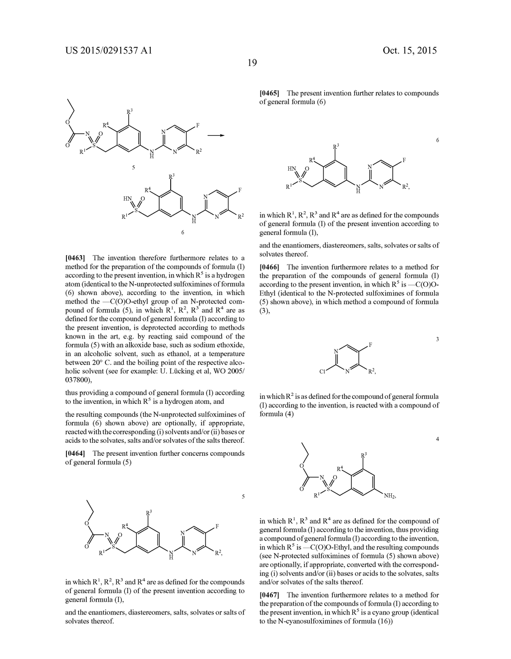 4-(ORTHO)-FLUOROPHENYL-5-FLUOROPYRIMIDIN-2-YL AMINES CONTAINING A     SULFOXIMINE GROUP - diagram, schematic, and image 20