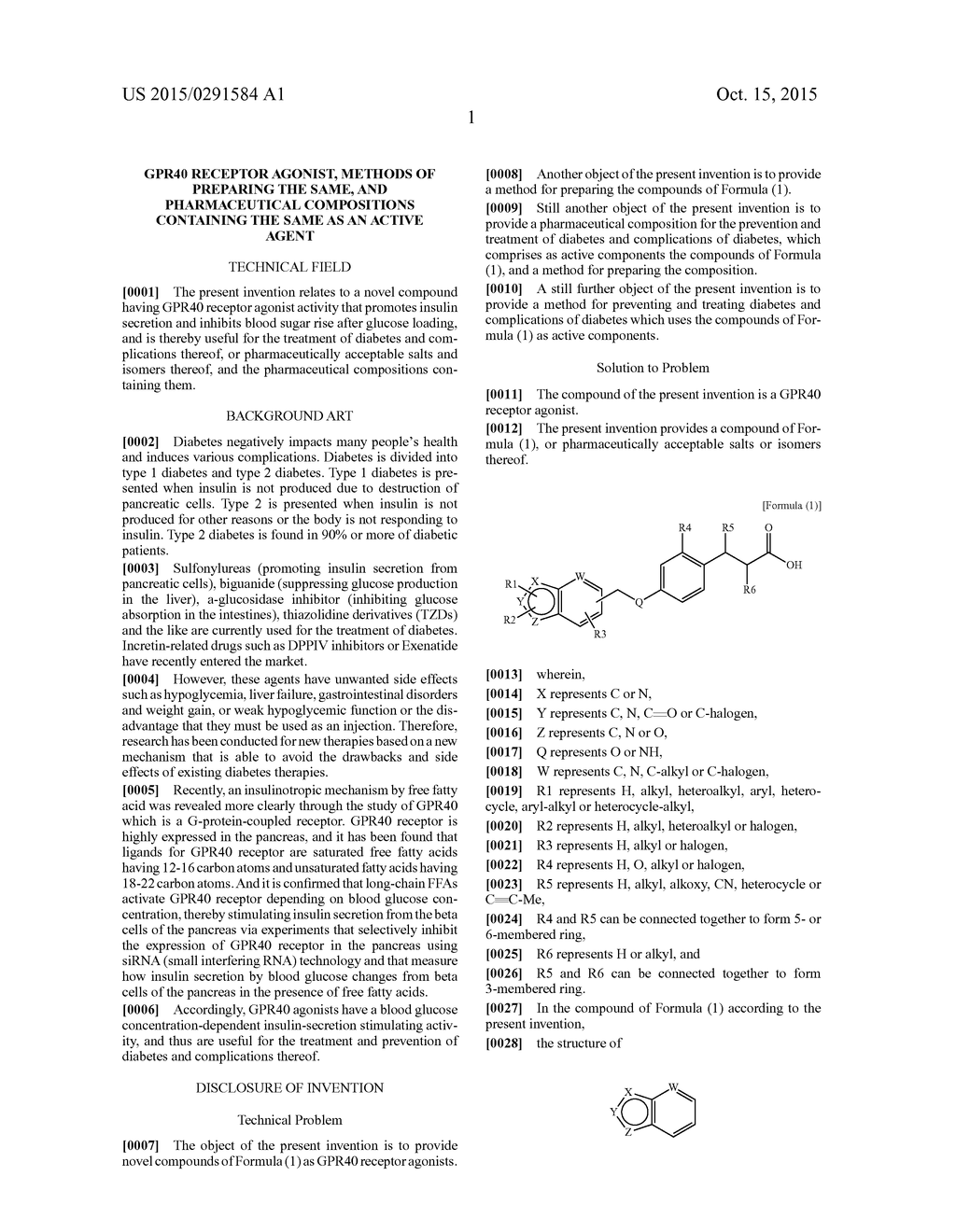 GPR40 RECEPTOR AGONIST, METHODS OF PREPARING THE SAME, AND PHARMACEUTICAL     COMPOSITIONS CONTAINING THE SAME AS AN ACTIVE AGENT - diagram, schematic, and image 02