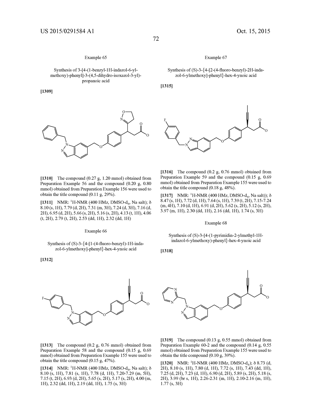 GPR40 RECEPTOR AGONIST, METHODS OF PREPARING THE SAME, AND PHARMACEUTICAL     COMPOSITIONS CONTAINING THE SAME AS AN ACTIVE AGENT - diagram, schematic, and image 73