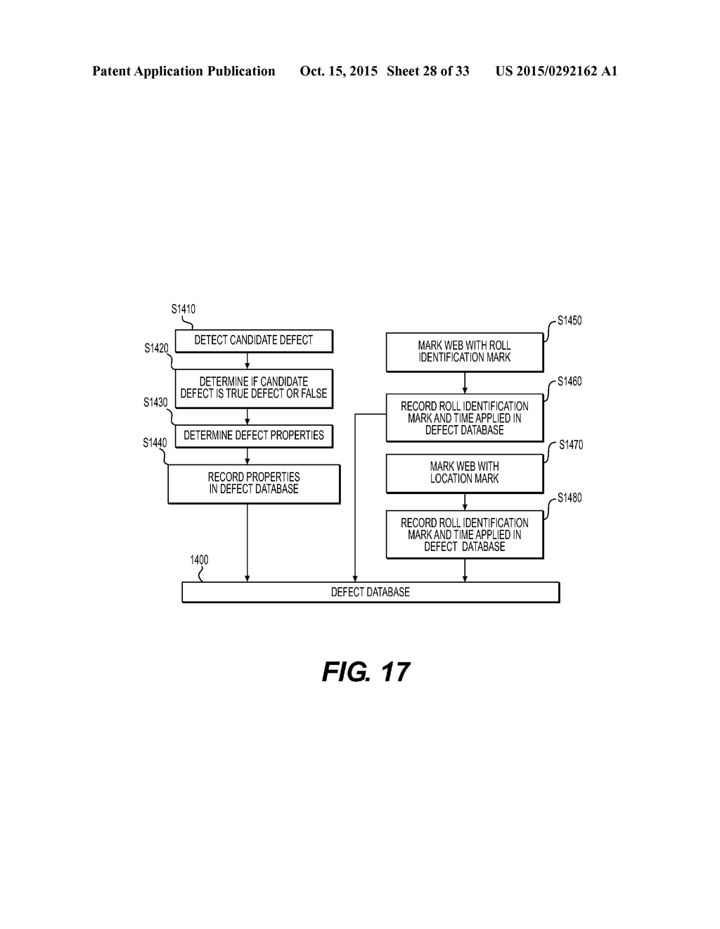 METHODS AND APPARATUSES FOR CONTROLLING A MANUFACTURING LINE USED TO     CONVERT A PAPER WEB INTO PAPER PRODUCTS BY READING MARKS ON THE PAPER WEB - diagram, schematic, and image 29