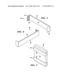 REVERSIBLE RESILIENT WALL PADDING APPARATUS AND METHODS FOR RELEASABLY     ATTACHING SAME TO A WALL diagram and image