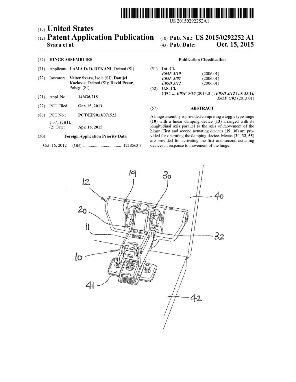 Hinge Assemblies - diagram, schematic, and image 01