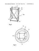Supply Frame for a Tower; Tower with a Supply Frame and Method for     Erecting a Supply Frame in the Interior of a Tower diagram and image