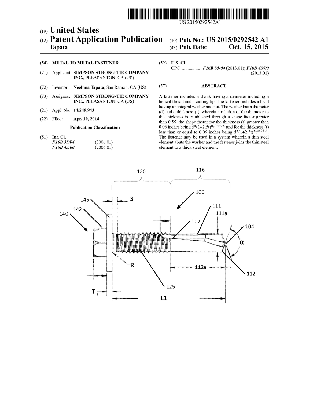 METAL TO METAL FASTENER - diagram, schematic, and image 01