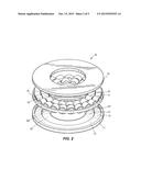 DOUBLE ROW TAPERED ROLLER THRUST BEARING FOR IMPROVED LOADING CAPACITY diagram and image