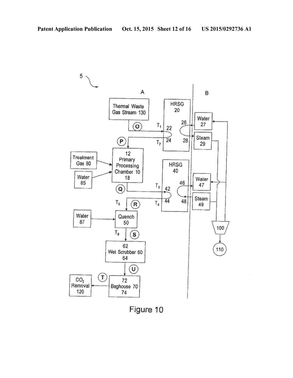 SYSTEM AND METHOD FOR REUTILIZING CO2 FROM COMBUSTED CARBONACEOUS MATERIAL - diagram, schematic, and image 13