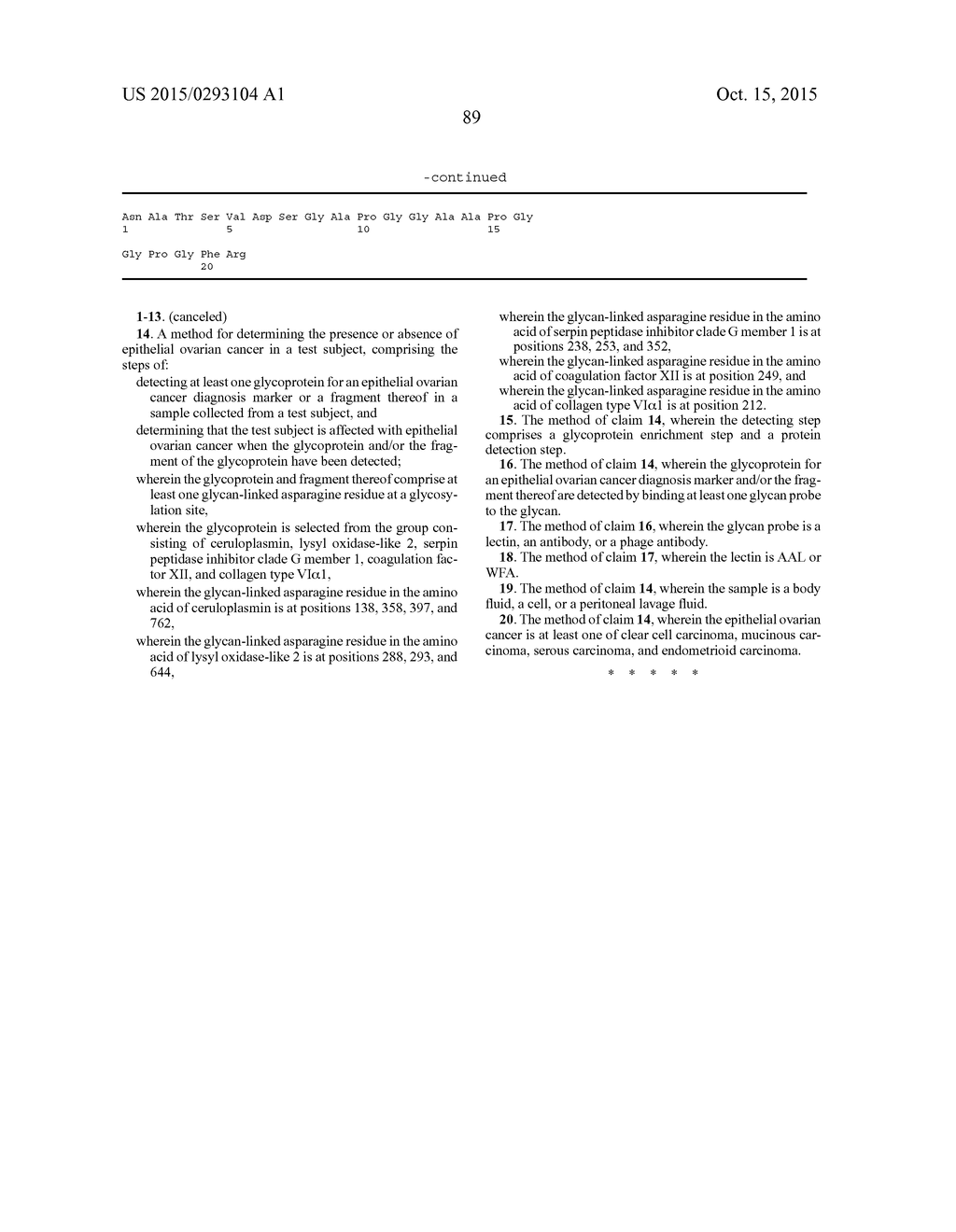 EPITHELIAL OVARIAN CANCER DIFFERENTIATION MARKER - diagram, schematic, and image 96