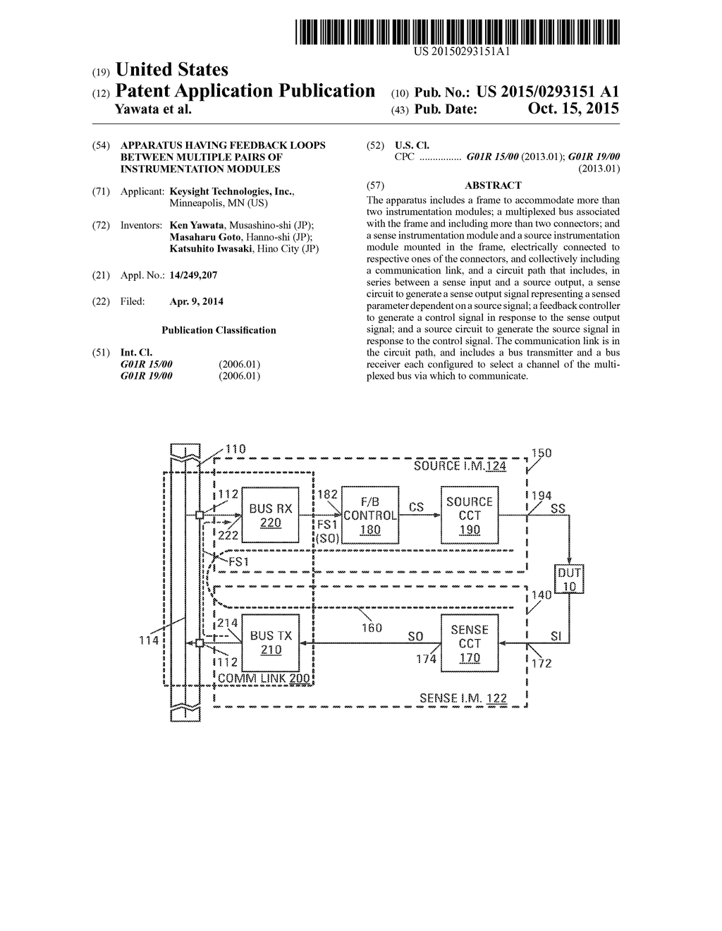 Apparatus Having Feedback Loops Between Multiple Pairs of Instrumentation     Modules - diagram, schematic, and image 01