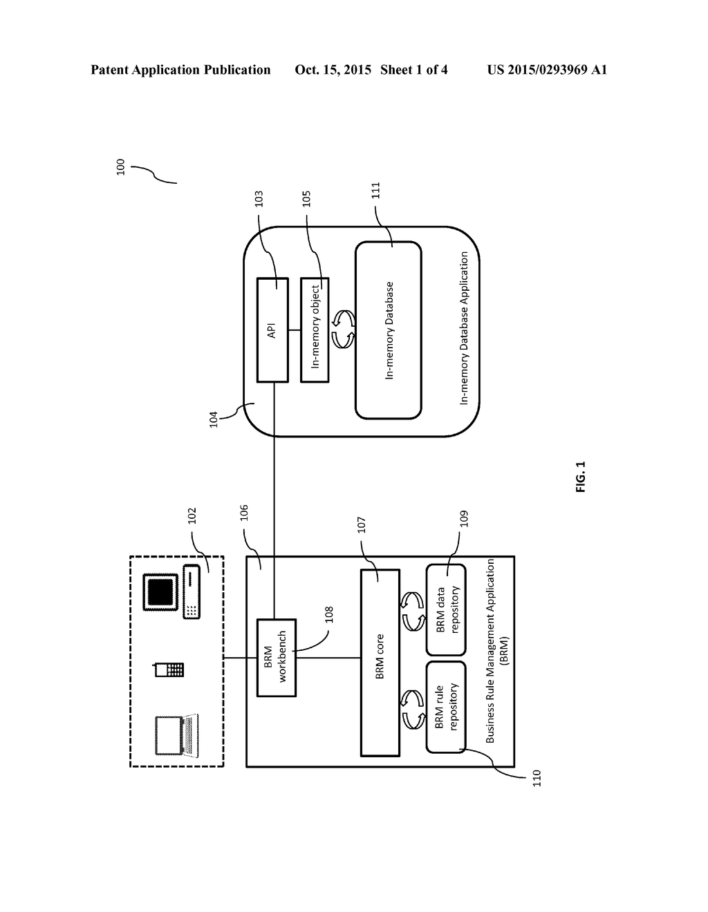 IN-MEMORY BASED DATABASE VIEW FOR A BUSINESS RULE MANAGEMENT APPLICATION - diagram, schematic, and image 02