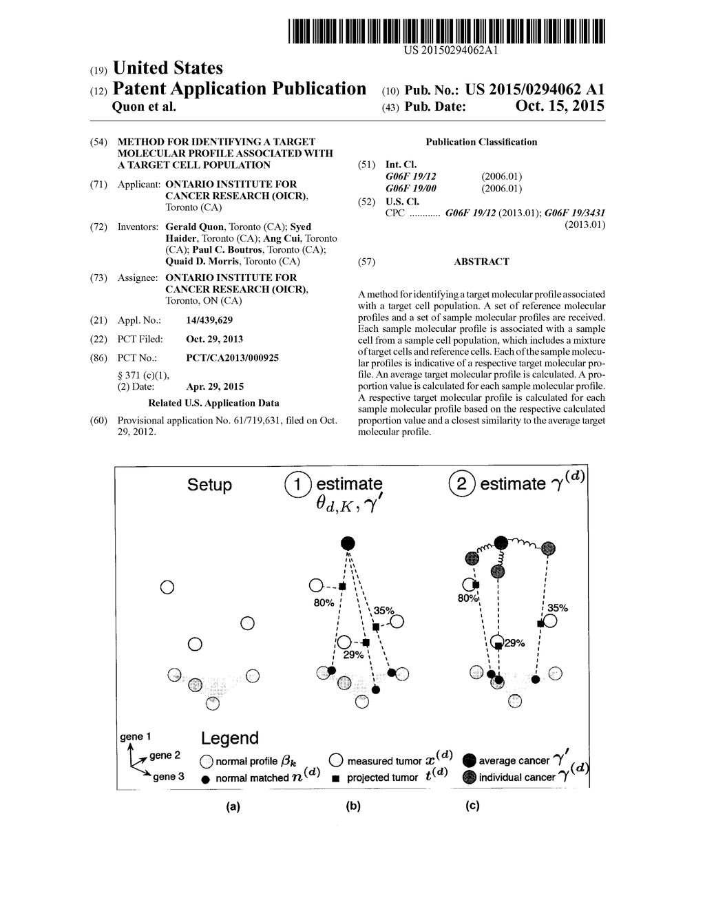 Method for Identifying a Target Molecular Profile Associated with a Target     Cell Population - diagram, schematic, and image 01