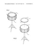 PITCH AND TONE ALTERING DRUM COVER diagram and image