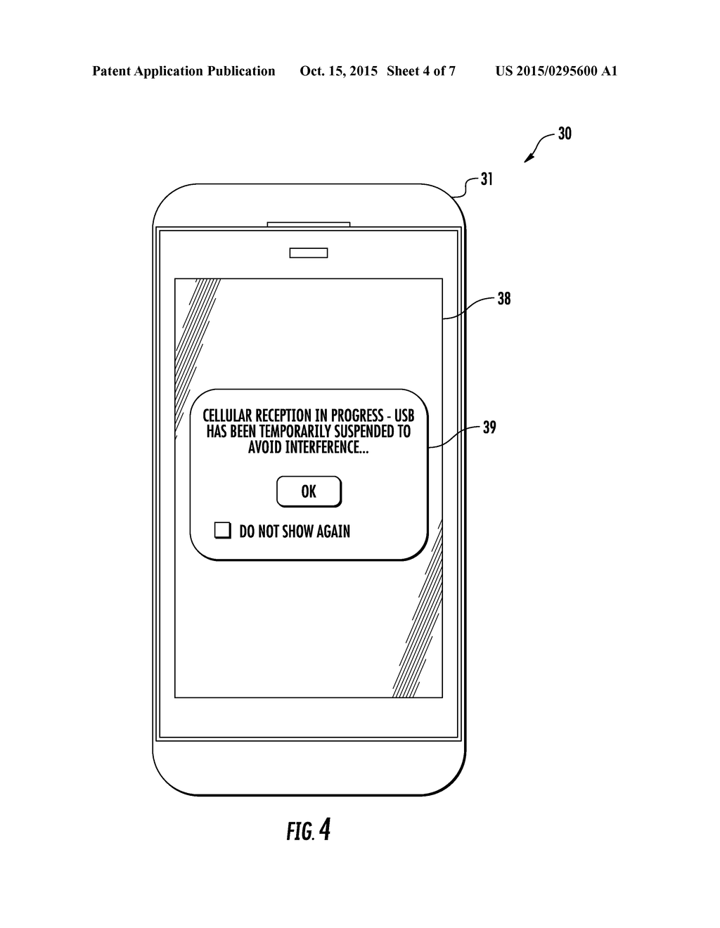 MOBILE WIRELESS COMMUNICATIONS DEVICE PROVIDING ENHANCED INTERFERENCE     MITIGATION FROM WIRELINE TRANSMITTER AND RELATED METHODS - diagram, schematic, and image 05