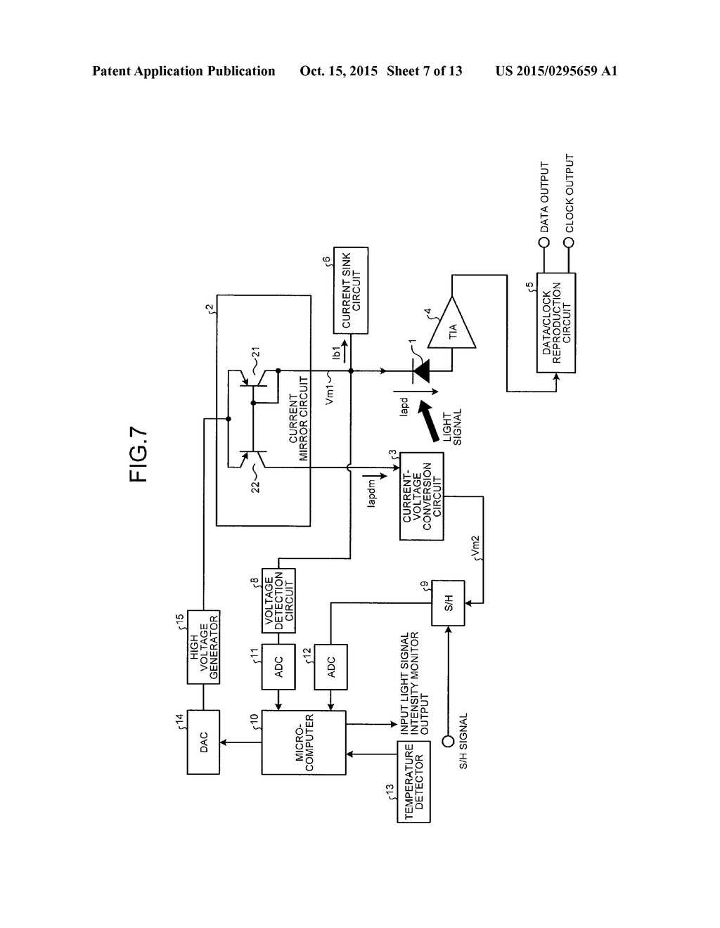 OPTICAL RECEIVER, STATION-SIDE OPTICAL NETWORK UNIT, AND LIGHT RECEPTION     LEVEL MONITORING METHOD - diagram, schematic, and image 08