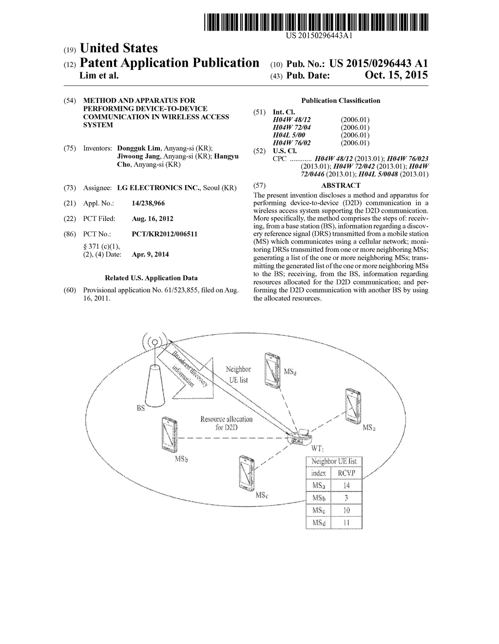 METHOD AND APPARATUS FOR PERFORMING DEVICE-TO-DEVICE COMMUNICATION IN     WIRELESS ACCESS SYSTEM - diagram, schematic, and image 01