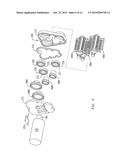 THREADED GEAR ASSEMBLY AND A HAND-HELD APPLICATOR TO CLEAN TEATS OF A     MILK-PRODUCING ANIMAL diagram and image