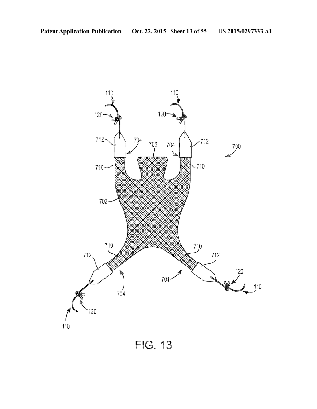 INCONTINENCE TREATMENT DEVICE INCLUDING A SYSTEM OF ANCHORS - diagram, schematic, and image 14