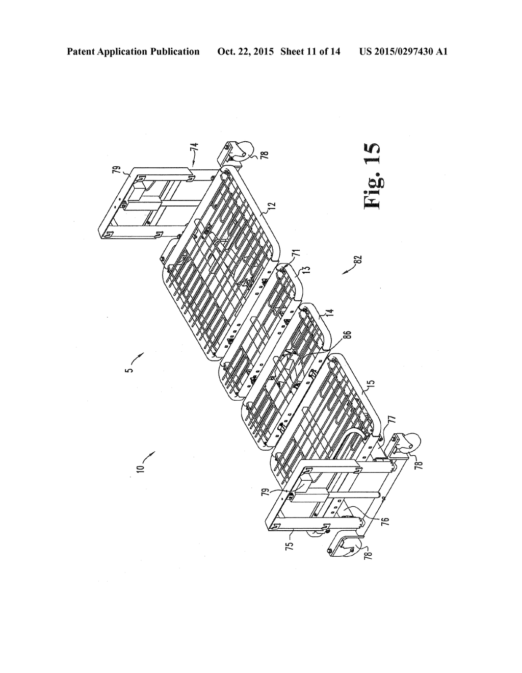 HEALTH CARE BED WITH VARIABLE WIDTH BED FRAME AND METHOD FOR USE THEREOF - diagram, schematic, and image 12