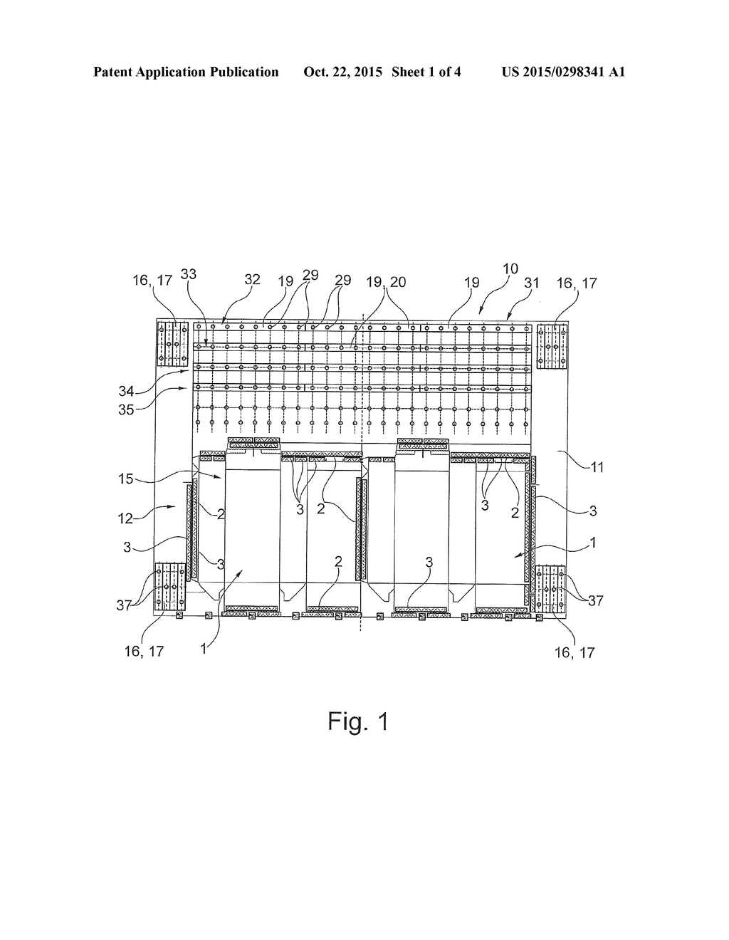 DEVICE FOR STAMPING CARDBOARD - diagram, schematic, and image 02