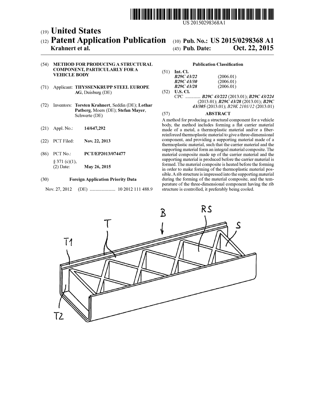 Method for Producing a Structural Component, Particularly for a Vehicle     Body - diagram, schematic, and image 01