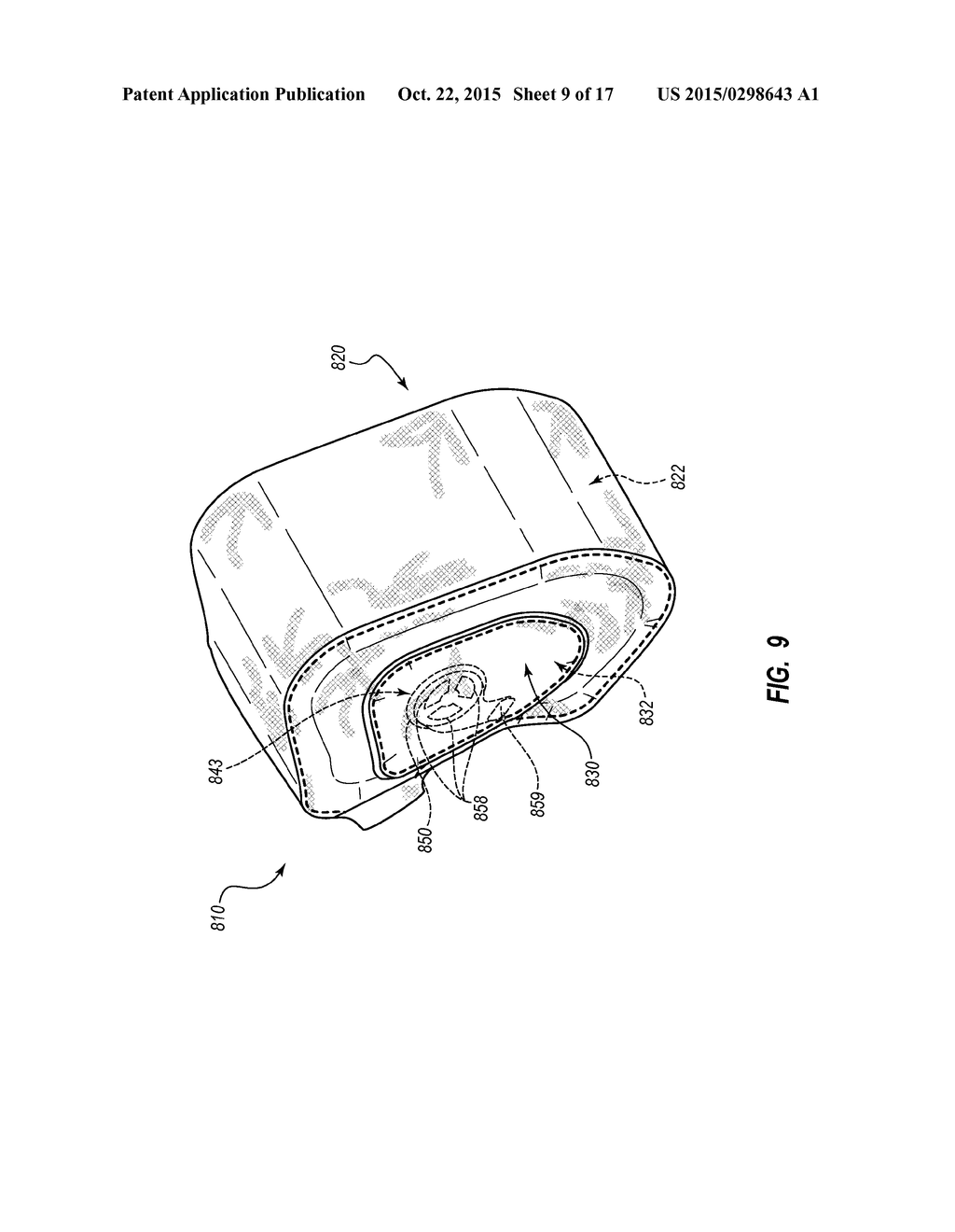 MULTI-CHAMBER AIRBAG WITH UNIDIRECTIONAL VENT - diagram, schematic, and image 10