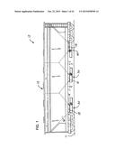 RAILROAD HOPPER CAR DISCHARGE GATE ASSEMBLY AND RELATED METHOD FOR     INFLUENCING GRAVITATIONAL DISCHARGE OF MATERIAL FROM A RAILROAD HOPPER     CAR diagram and image