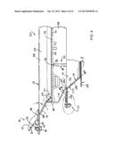 RAILROAD HOPPER CAR DISCHARGE GATE ASSEMBLY AND RELATED METHOD FOR     INFLUENCING GRAVITATIONAL DISCHARGE OF MATERIAL FROM A RAILROAD HOPPER     CAR diagram and image