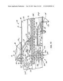 RAILROAD HOPPER CAR DISCHARGE GATE ASSEMBLY AND RELATED METHOD FOR     INFLUENCING GRAVITATIONAL DISCHARGE OF MATERIAL FROM A RAILROAD HOPPER     CAR diagram and image