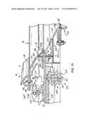 RAILROAD HOPPER CAR DISCHARGE GATE ASSEMBLY AND RELATED METHOD FOR     INFLUENCING GRAVITATIONAL DISCHARGE OF MATERIAL FROM A RAILROAD HOPPER     CAR diagram and image