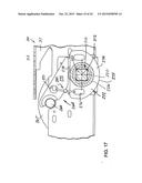 RAILROAD HOPPER CAR DISCHARGE GATE ASSEMBLY AND RELATED METHOD FOR     INFLUENCING GRAVITATIONAL DISCHARGE OF MATERIAL FROM A RAILROAD HOPPER     CAR diagram and image