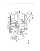 RAILROAD HOPPER CAR DISCHARGE GATE ASSEMBLY AND RELATED METHOD FOR     INFLUENCING GRAVITATIONAL DISCHARGE OF MATERIAL FROM A RAILROAD HOPPER     CAR diagram and image