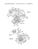 RAILROAD HOPPER CAR DISCHARGE GATE ASSEMBLY AND RELATED METHOD FOR     INFLUENCING GRAVITATIONAL DISCHARGE OF MATERIAL FROM A RAILROAD HOPPER     CAR diagram and image