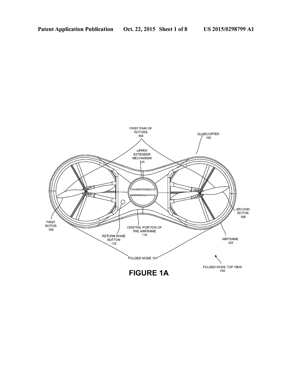 QUADCOPTER WITH A PRINTABLE PAYLOAD EXTENSION SYSTEM AND METHOD - diagram, schematic, and image 02