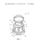 TAMPER-EVIDENT CONTAINER CAP ASSEMBLY diagram and image