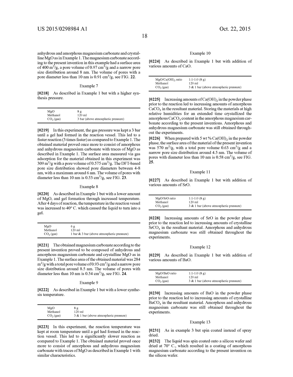 ANHYDROUS, AMORPHOUS AND POROUS MAGNESIUM CARBONATES AND METHODS OF     PRODUCTION THEREOF - diagram, schematic, and image 37